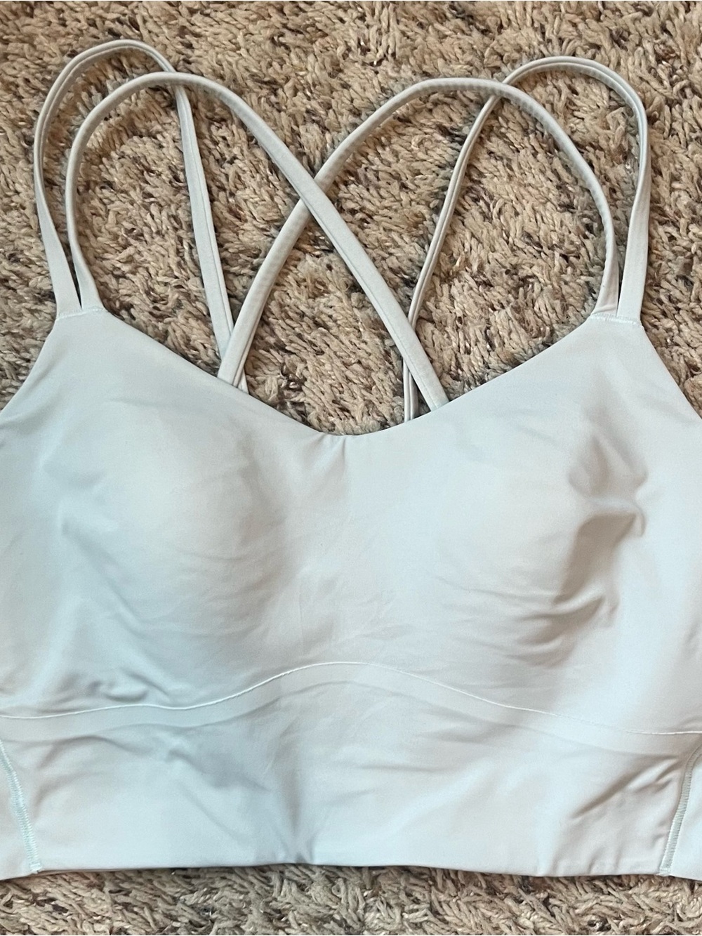 Lululemon Like a Cloud White Double-Strap Sports Bra - Picture 3 of 6